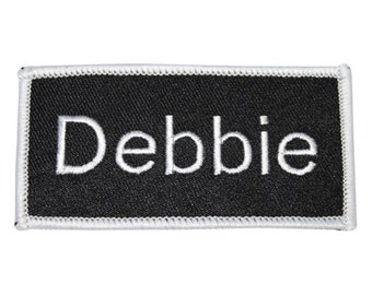 Debbie Name Tag Patch Uniform ID Work Shirt Badge Fer Brodé Sur Applique