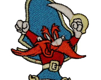 Looney Tunes Yosemite Sam with Guns Figure Embroidered iron on PATCH/Applique Looney Tunes Yosemite Sam with Guns Figure Embroidered iron on PATCH/Applique