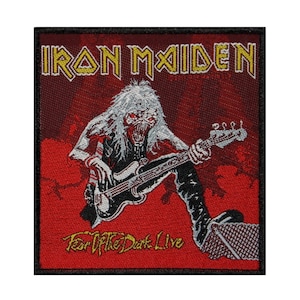 Iron Maiden Fear of the Dark Live Patch Eddie Raising Hell Woven Sew On Applique