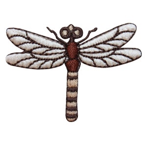 ID 1673A Earth Dragonfly Patch Garden Insect Bug Embroidered Iron On Applique