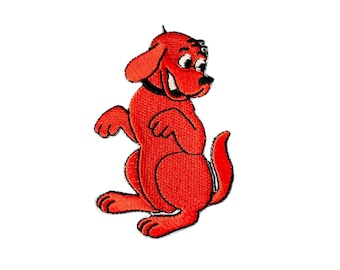 Big Red Dog TV Cartoon Embroidered Iron On Patch