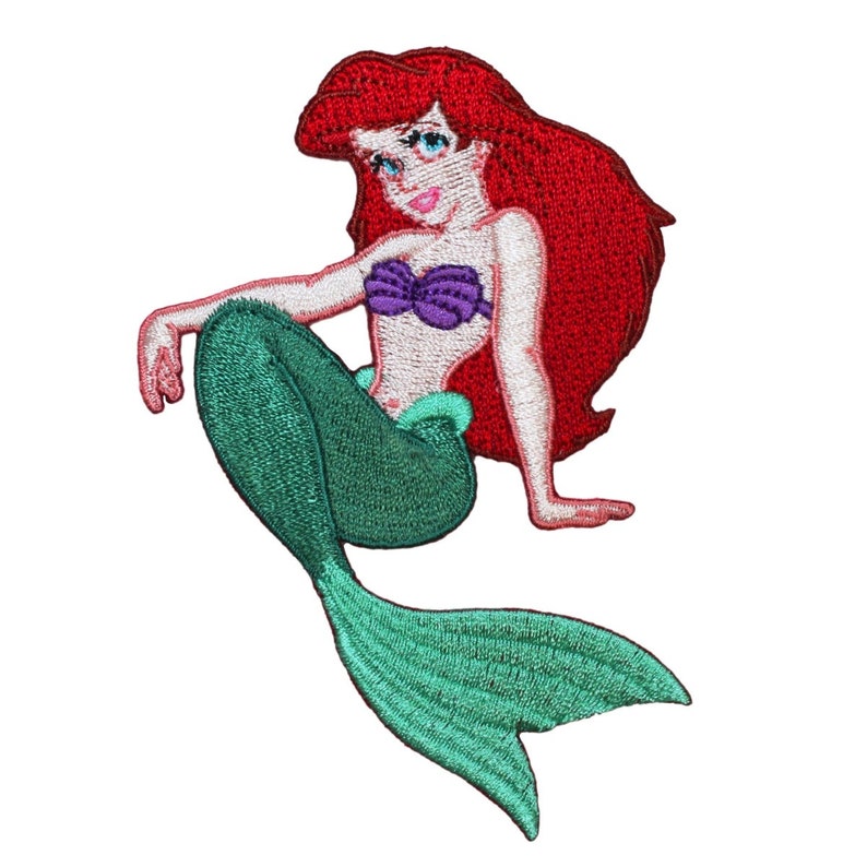 SO CUTE Disney Little Mermaid Fabric Iron On Appliqués! Style#3 ARIEL