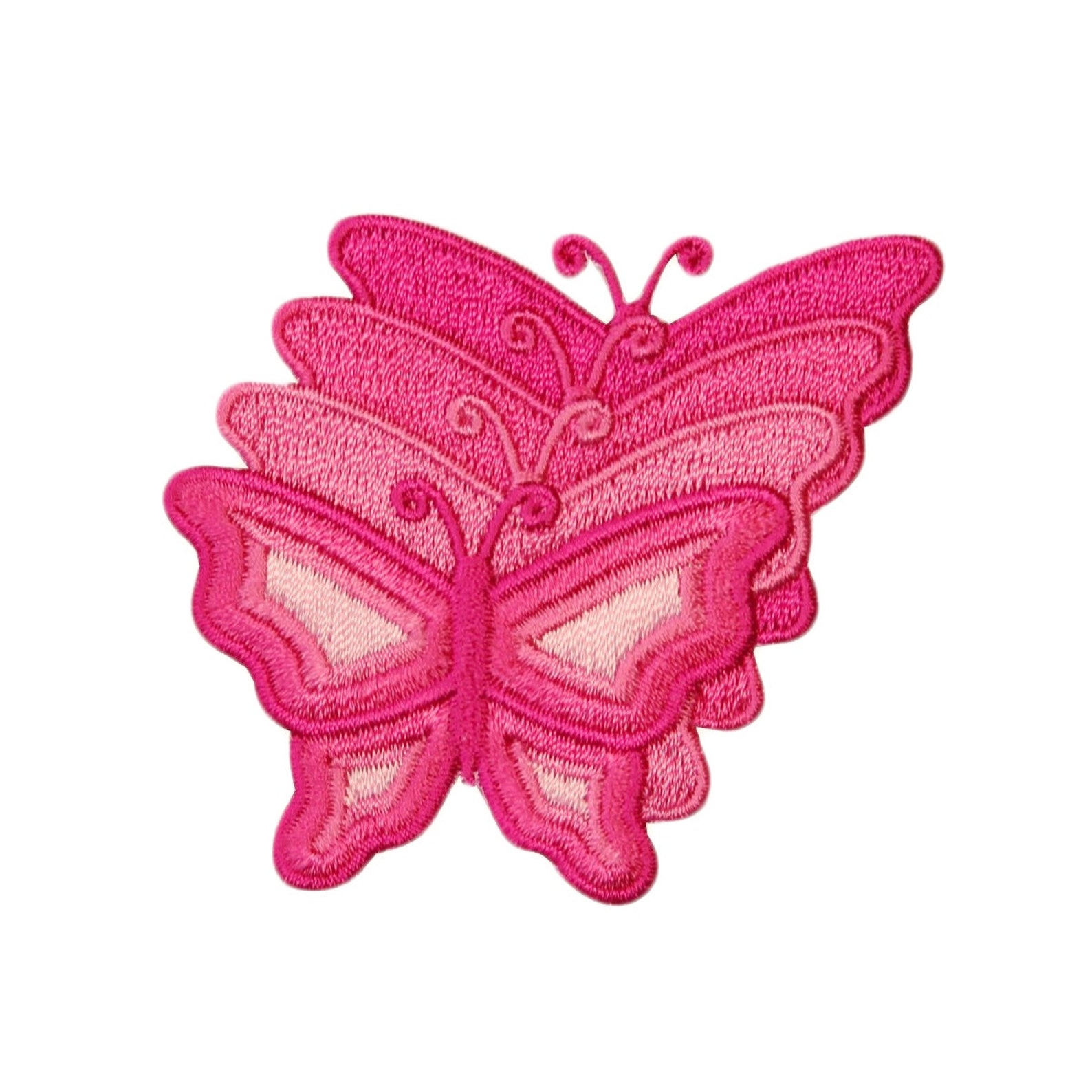 Pink Butterfly Series Patch Pretty Garden Insect Embroidered | Etsy