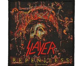 Slayer Repentless Patch Cover Art Thrash Metal Music Band Woven Sew On Applique