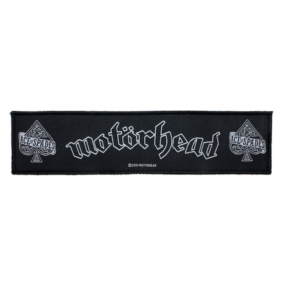 SS Motorhead Ace of Spades Logo Patch Heavy Metal Band Woven Sew On Applique 