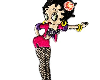 Betty Boop Embroidered Iron On Applique Patch
