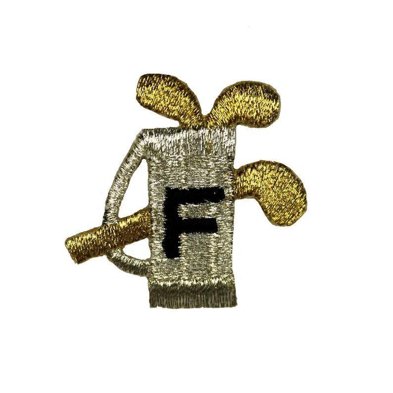 Id 1596d F Golf Bag Patch Sport Clubs Hobby Game Embroidered Etsy - 