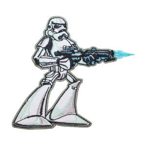 Disney Star Wars Cartoon Stormtrooper Patch Officially Licensed Iron On Applique