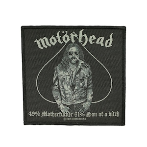 Motorhead 49% Motherf*cker Patch Spade Rock Band Woven Sew On Applique