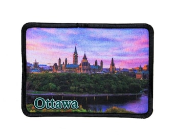 Ottawa Canada Parliament Hill Patch Travel Dye Sublimation Iron On Applique