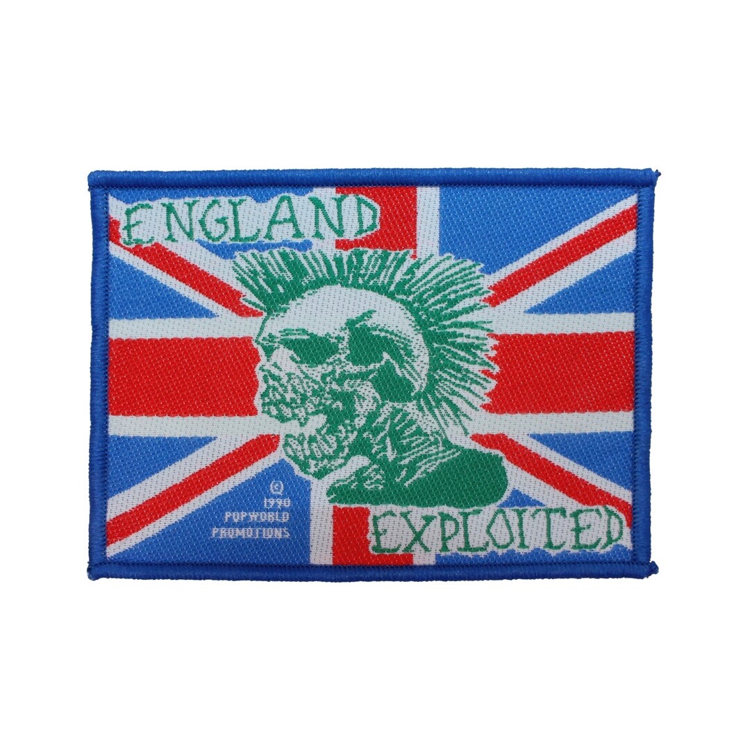 The Exploited England UK Skull Patch Punk Rock Band Music Woven Sew on ...