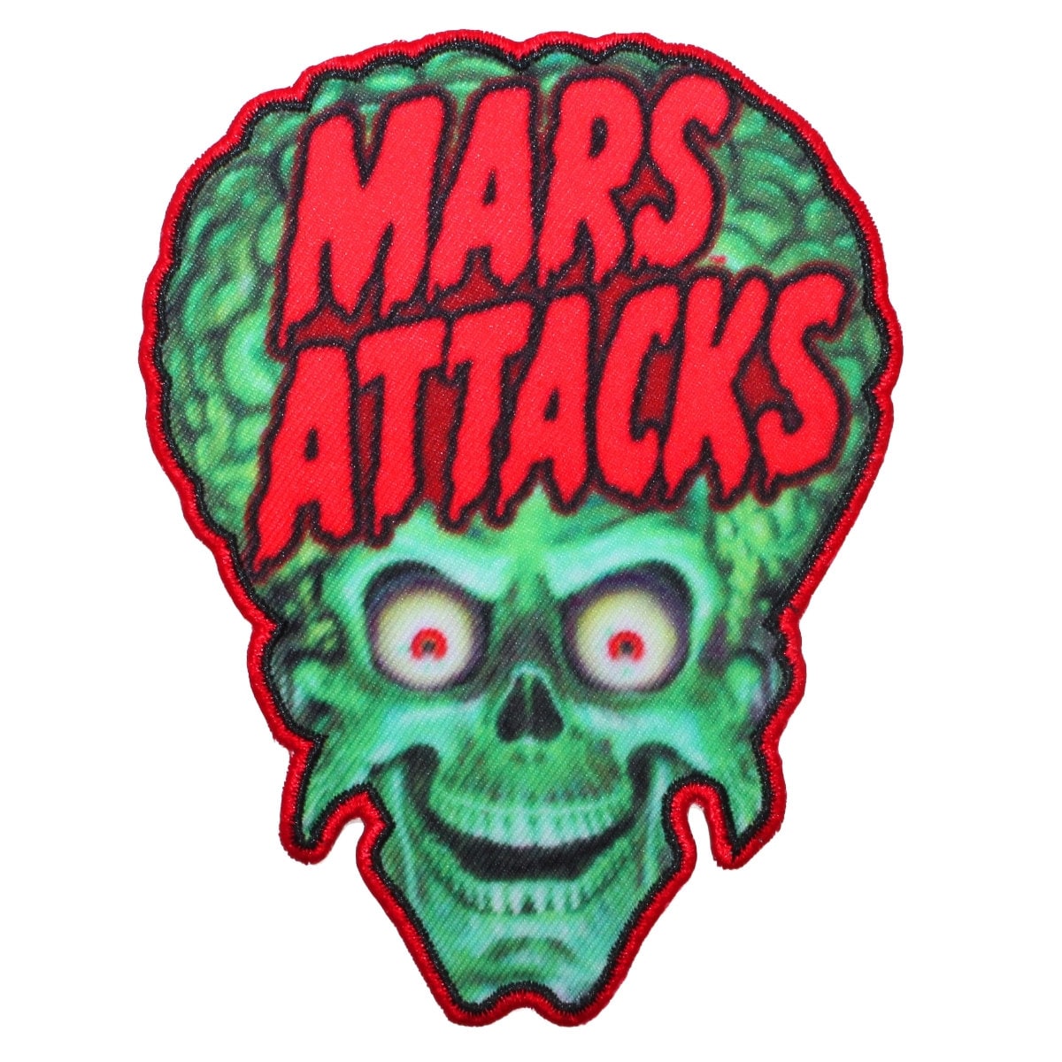 Retro Logo Mars Attacks Martian Alien Face SciFi Etsy