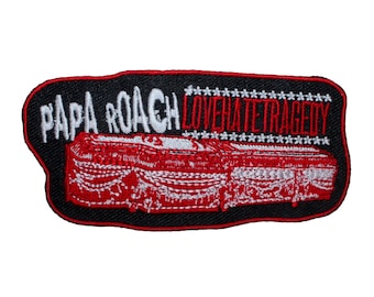 Papa Roach amour haine tragédie Patch album groupe de rock brodé fer sur appliqué