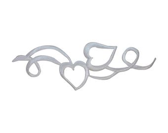 ID 3292 Love Hearts Design Patch Craft Valentine Embroidered Iron On Applique
