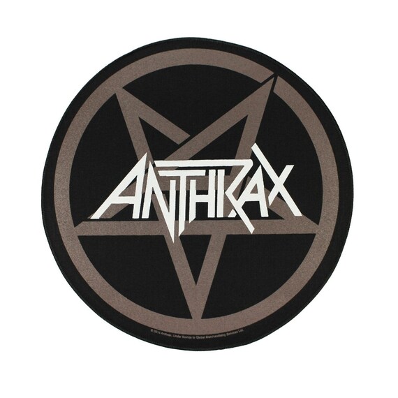 Sew-On Decorative Heavy Metal Applique Pentagram Embroidered Patch Iron-On