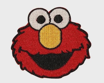 Sesame Street Elmo Cartoon Embroidered Iron On Applique Patch