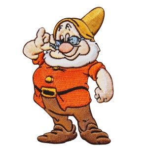 Dwarf Doc Patch Snow White Seven Dwarfs Disney Craft Apparel Iron On Applique