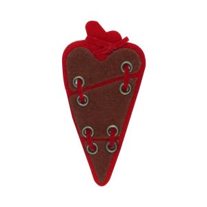 ID 3271B Felt Stitched Heart Patch Valentines Love Embroidered Sew On Applique
