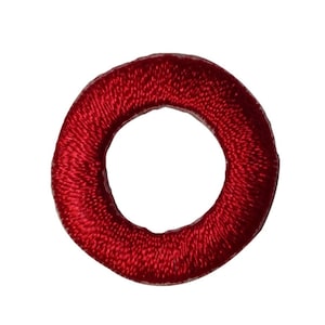 May include: A red embroidered ring, perfect for adding a touch of color to your crafts.