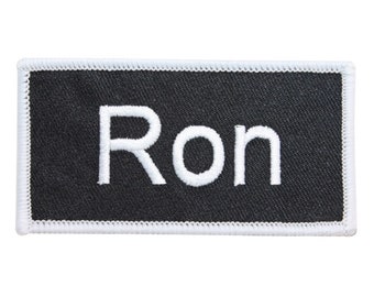 Ron Name Tag Patch Uniform ID Work Shirt Badge Fer brodé Sur Applique