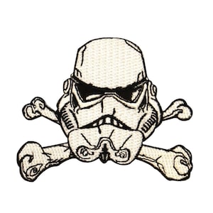 Disney Star Wars Stormtrooper Crossbones Patch Officially Licensed Iron On