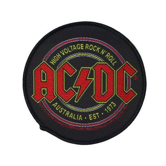 AC/DC ACDC High Voltage Rock & Roll Circular Logo Patch Band - Etsy