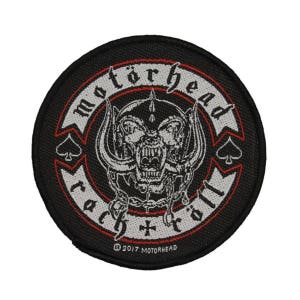Motorhead Rock And Roll Biker Patch Art Heavy Metal Music Woven Sew On Applique