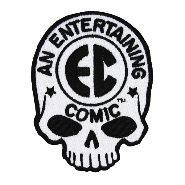 EC Comic Skull Logo Patch Comics Book Symbol Embroidered Iron On Applique