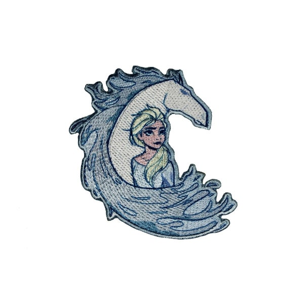 Elsa and The Water Horse Patch Spirit Disney Frozen 2 Character Iron On Applique