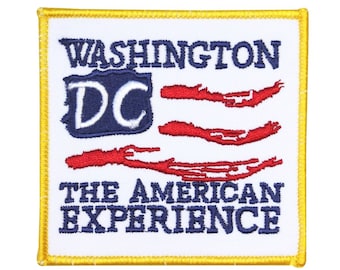 Washington DC Die amerikanische Erfahrung Patch Tour gesticktes Eisen auf Applikation
