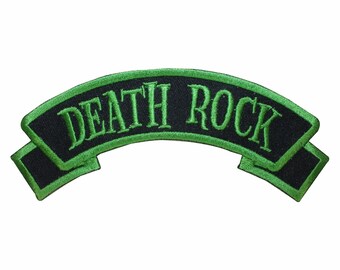 Toppa con nome Death Rock Horror Punk Kreepsville ricamata da applicare con ferro da stiro