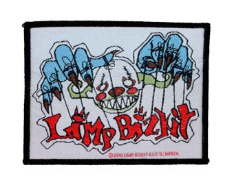 Limp Bizkit Puppeteer Clown Logo Patch Rap Rock Music Band Woven Sew On Applique