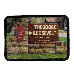 Theodore Roosevelt Nation Park Patch Travel Dye Sublimation Iron On Applique
