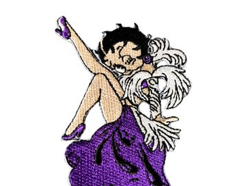 Betty Boop Dancer Embroidered Iron On Applique Patch