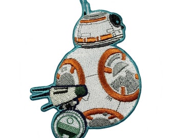 Star Wars BB-8 et D-0 Patch Droid Robot Épisode 9 Fer brodé sur appliqué