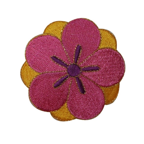 ID 6221 Pink Peony Flower Head Patch Garden Pansy