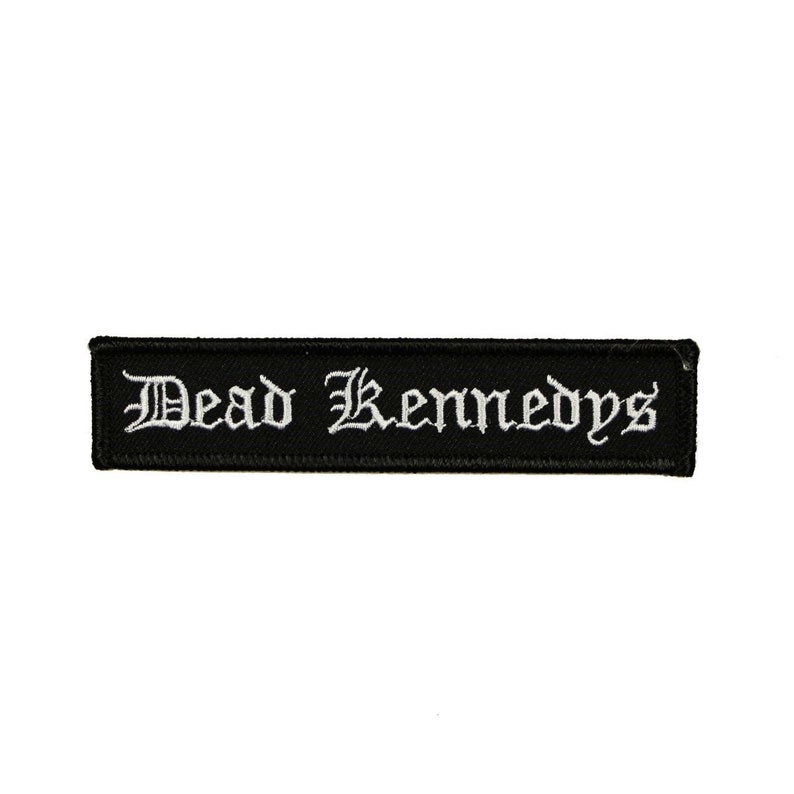 Dead Kennedys Old English Logo Patch Band Music Embroidered Iron On Applique image 1