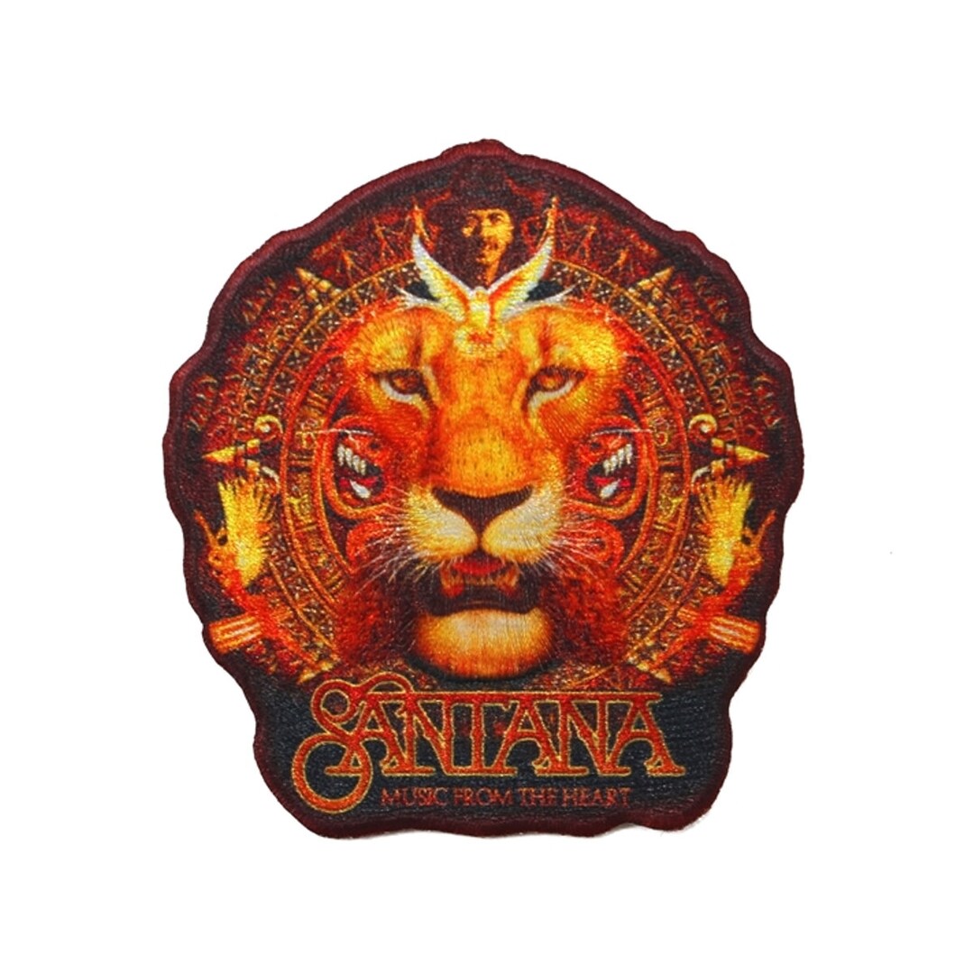Santana Music From the Heart Patch Lion Latin Rock Blues Band Etsy
