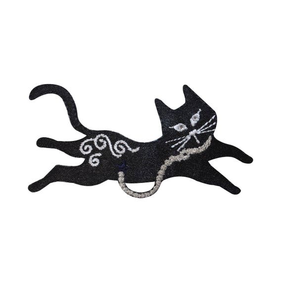 Iron on Fancy Cat Patch Iron on Fancy Cat Patch