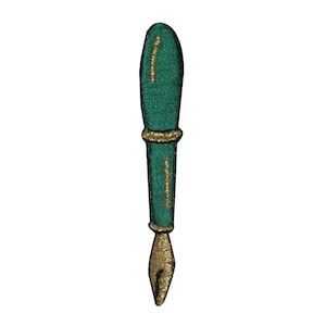 ID 3149D Old Fashion Ink Fountain Pen Patch Writing Embroidered Iron On Applique