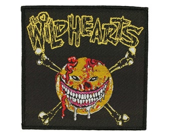 The Wildhearts Smiley Face Patch Groupe de rock anglais Woven Sew On Applique