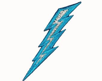 ID 8812 Lightening Bolt Patch Electric Light Craft Embroidered Iron On Applique
