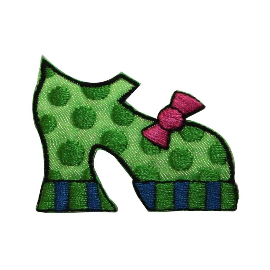 ID 7426 Spotted Pump Shoe Patch Fashion Boot Sandal Embroidered Iron on Applique Etsy