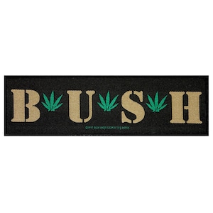 SS Bush Band Logo Patch British Grunge Rock Band Music Woven Sew On Applique