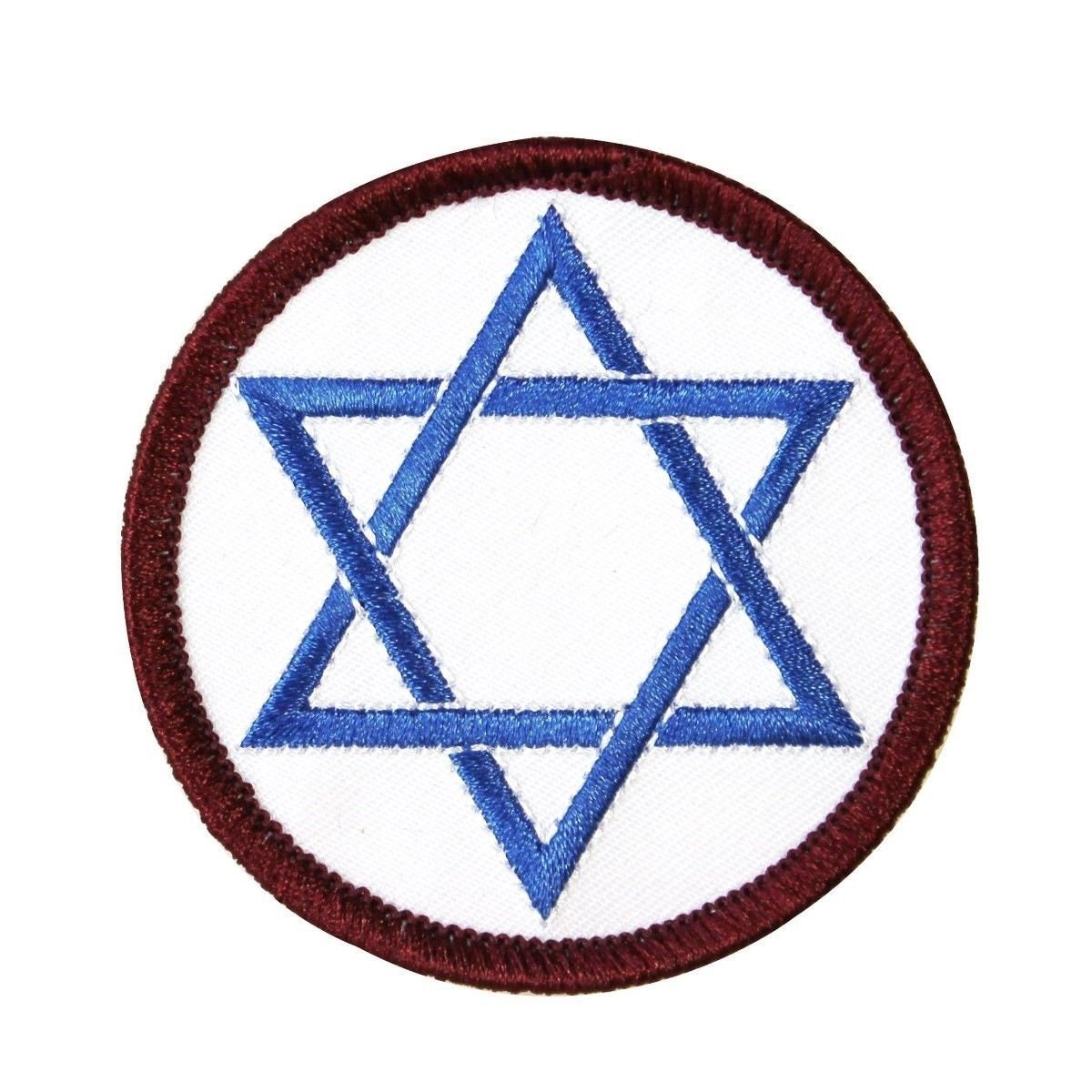 STAR OF DAVID Iron On Patch 3" Israel Judaica Symbol