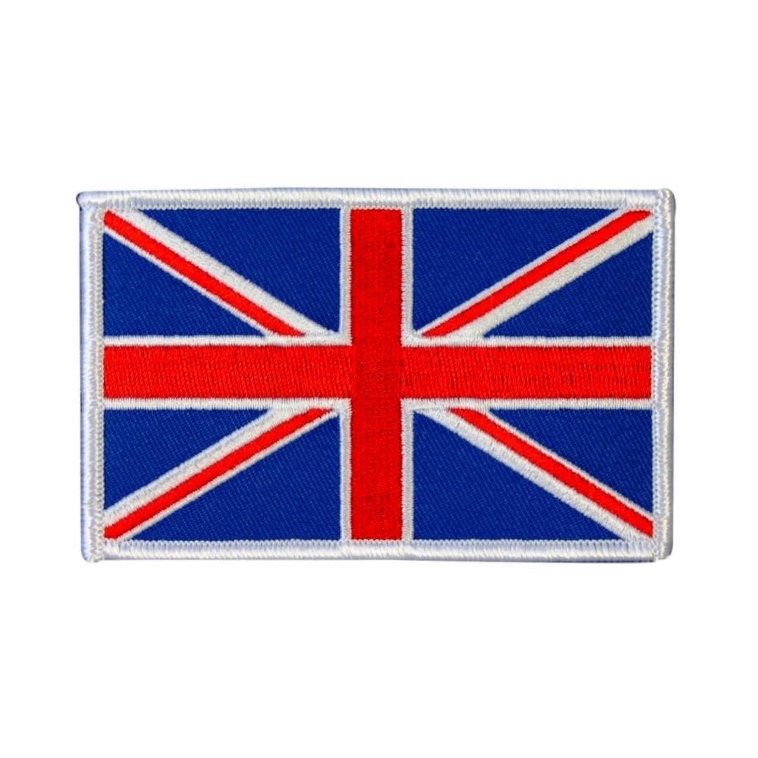 Union Jack National Flag Patch British UK Country Embroidered Iron on ...