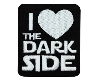 Disney Star Wars I Heart the Dark Side Patch Officially Licensed Iron On