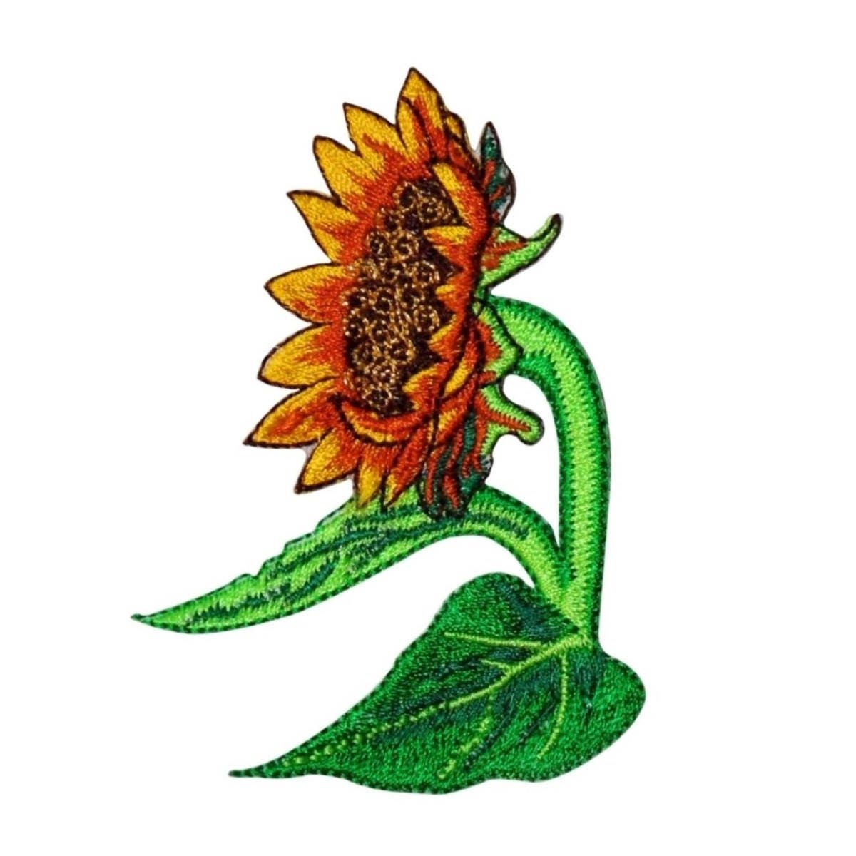Sunflowers Patch Flower Garden Bloom Embroidered Iron on Applique Wholesale Sunflowers Patch Flower Garden Bloom Embroidered Iron on Applique Wholesale