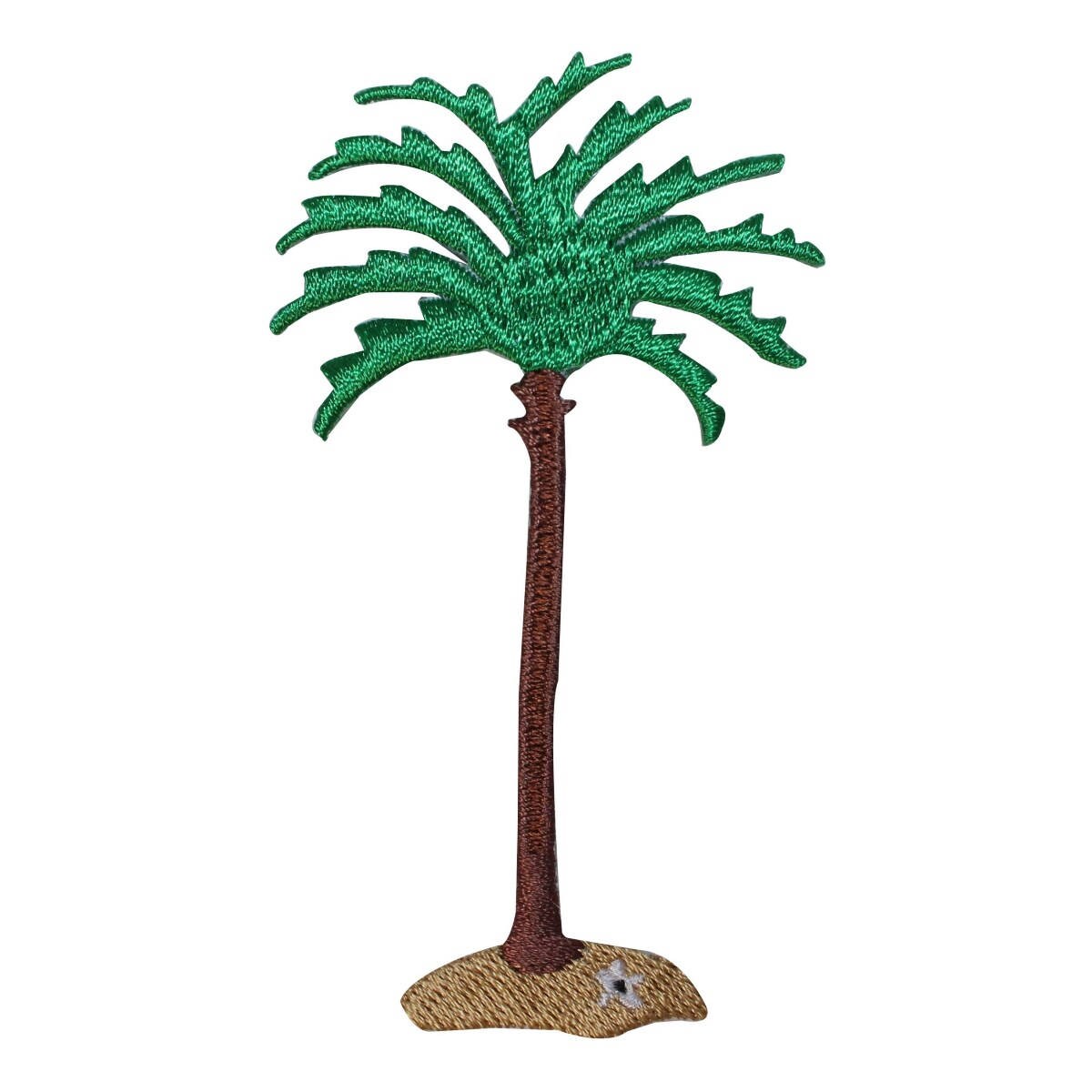 PALM TREE Iron On Patch 1 1/2" Tropical Beach Palms PALM TREE Iron On Patch 1 1/2" Tropical Beach Palms