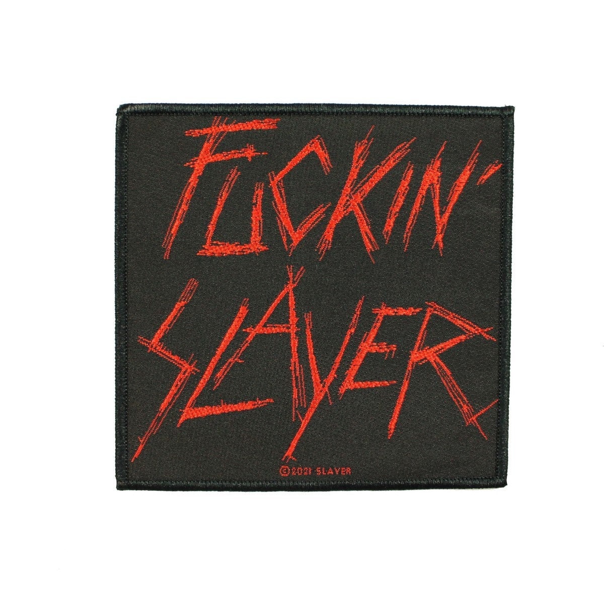 Slayer Fcking Slayer Patch American Thrash Metal Band Woven Sew on Applique  